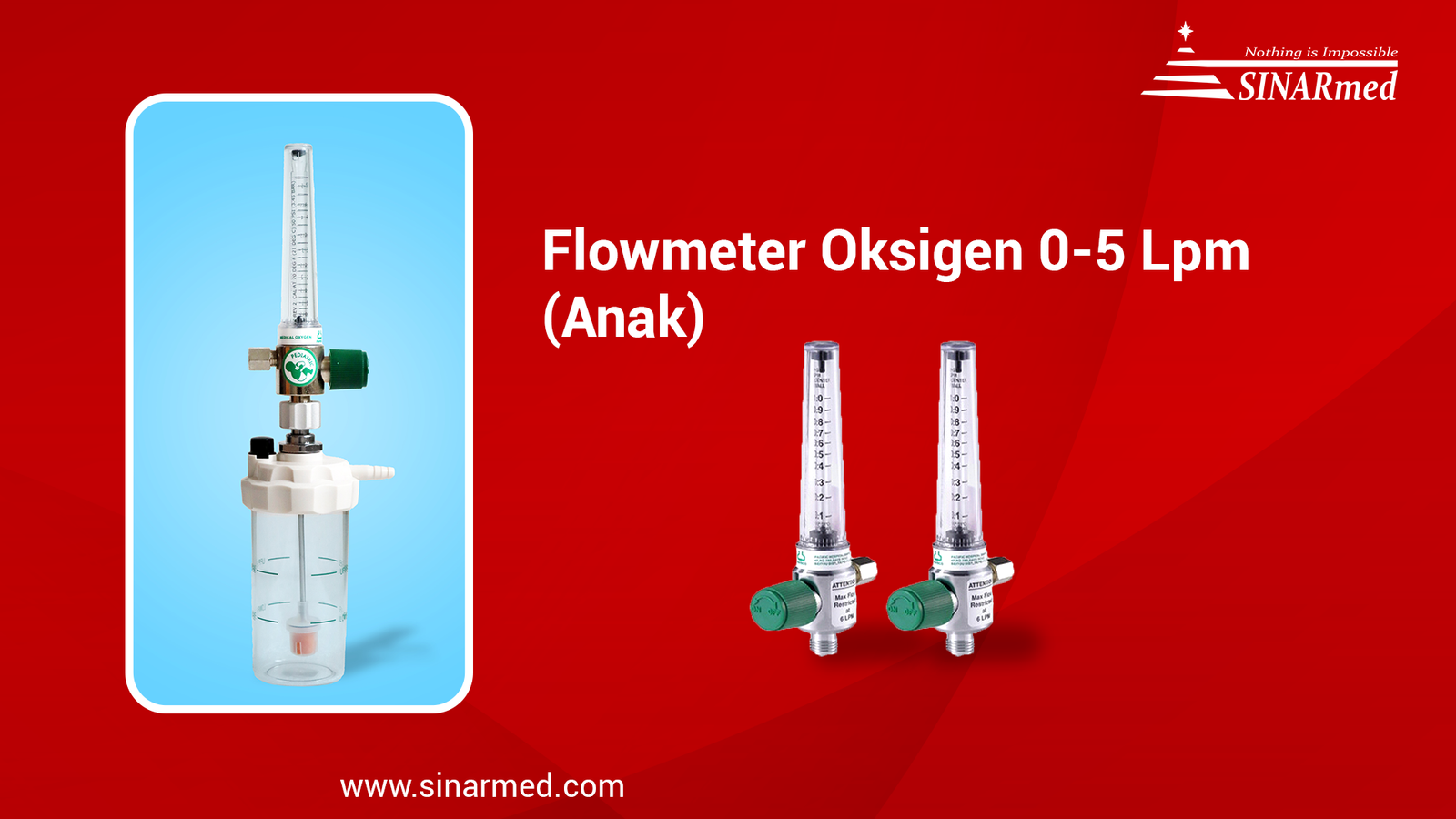 Flowmeter Oksigen 1 5 Lpm Anak Pediatric Flowmeter Gas Medis Respirometer Regulator Oksigen